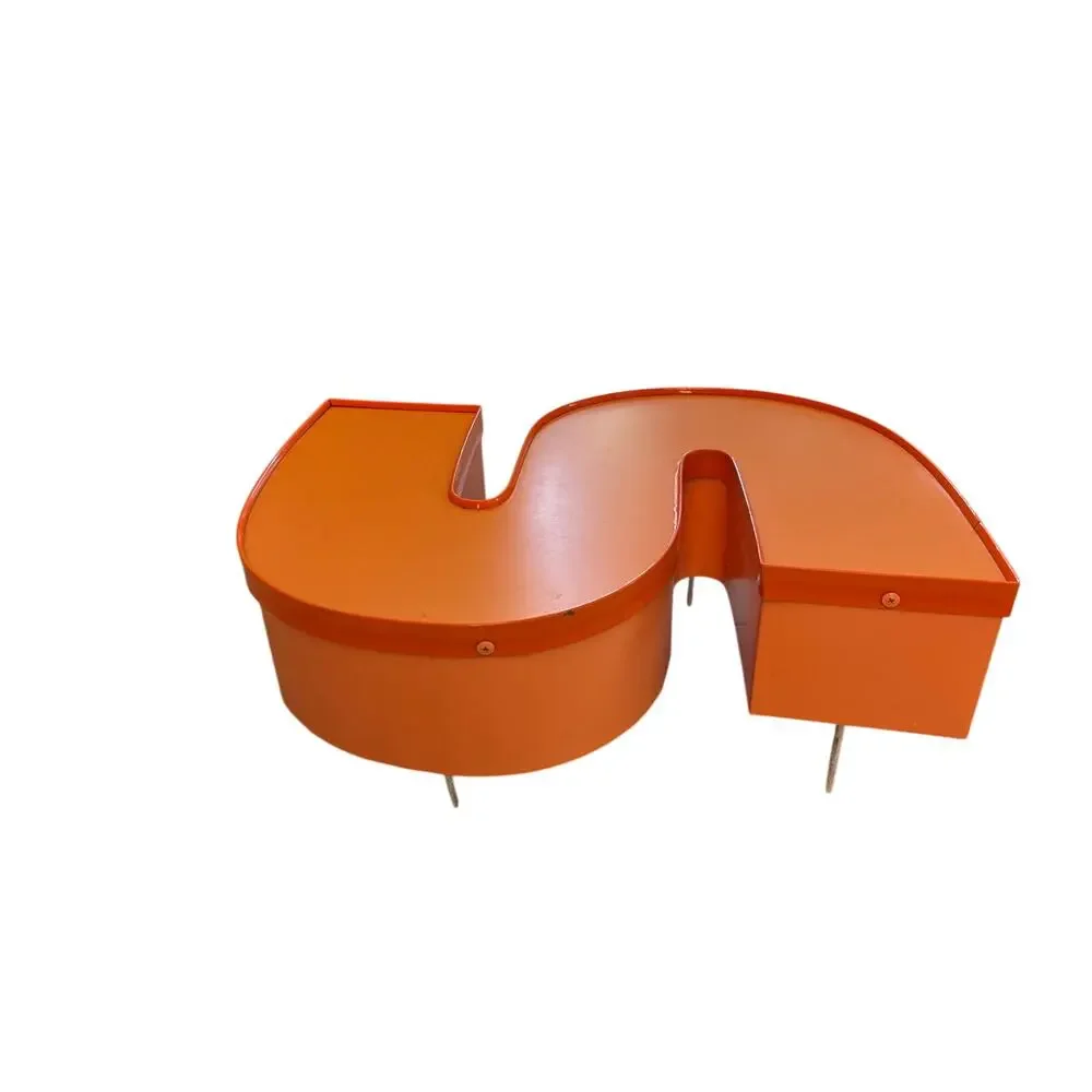 Commercial Channel Letter S Storefront Sign 22” SSC Lighted Orange